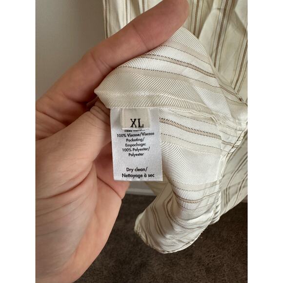 $895 Co Spring-Summer 2019 Neutral/Ivory Shirt Dress Missing Belt See Pictures - Picture 5 of 12